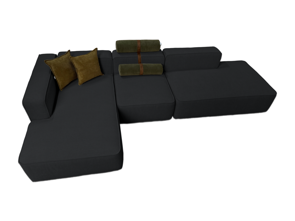 Coltar Modular, gri antracit, M97, 350x180x80 cm - imagine 2