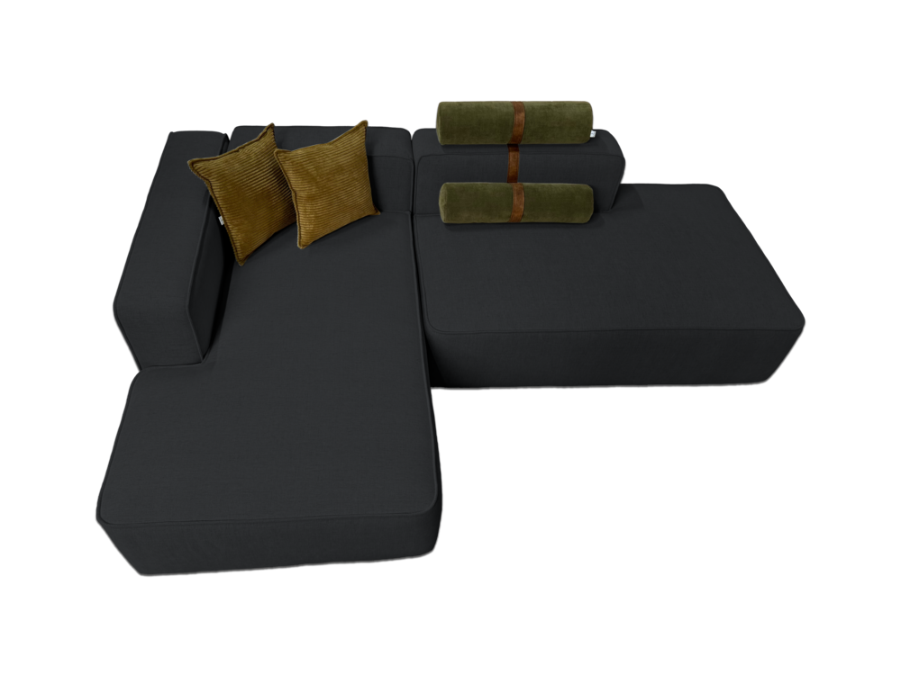 Coltar Modular, gri antracit, M97, 350x180x80 cm - imagine 3